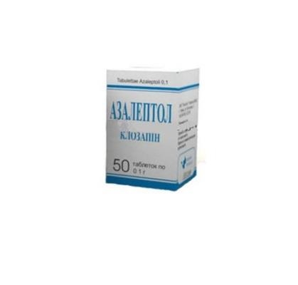 АЗАЛЕПТОЛ таблетки по 100 мг, по 50 таблеток у контейнері; по 1 контейнеру у пачці з картону